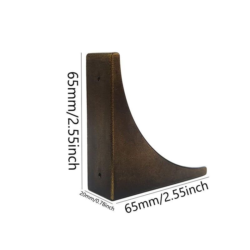 Sutfmwe Corner Protectors for Furniture  Vintage Decorative Metal Corner Guards for Box Door Table Furniture Edge Cover Safety Guard Pack of 4 (Bronze) - Image 2